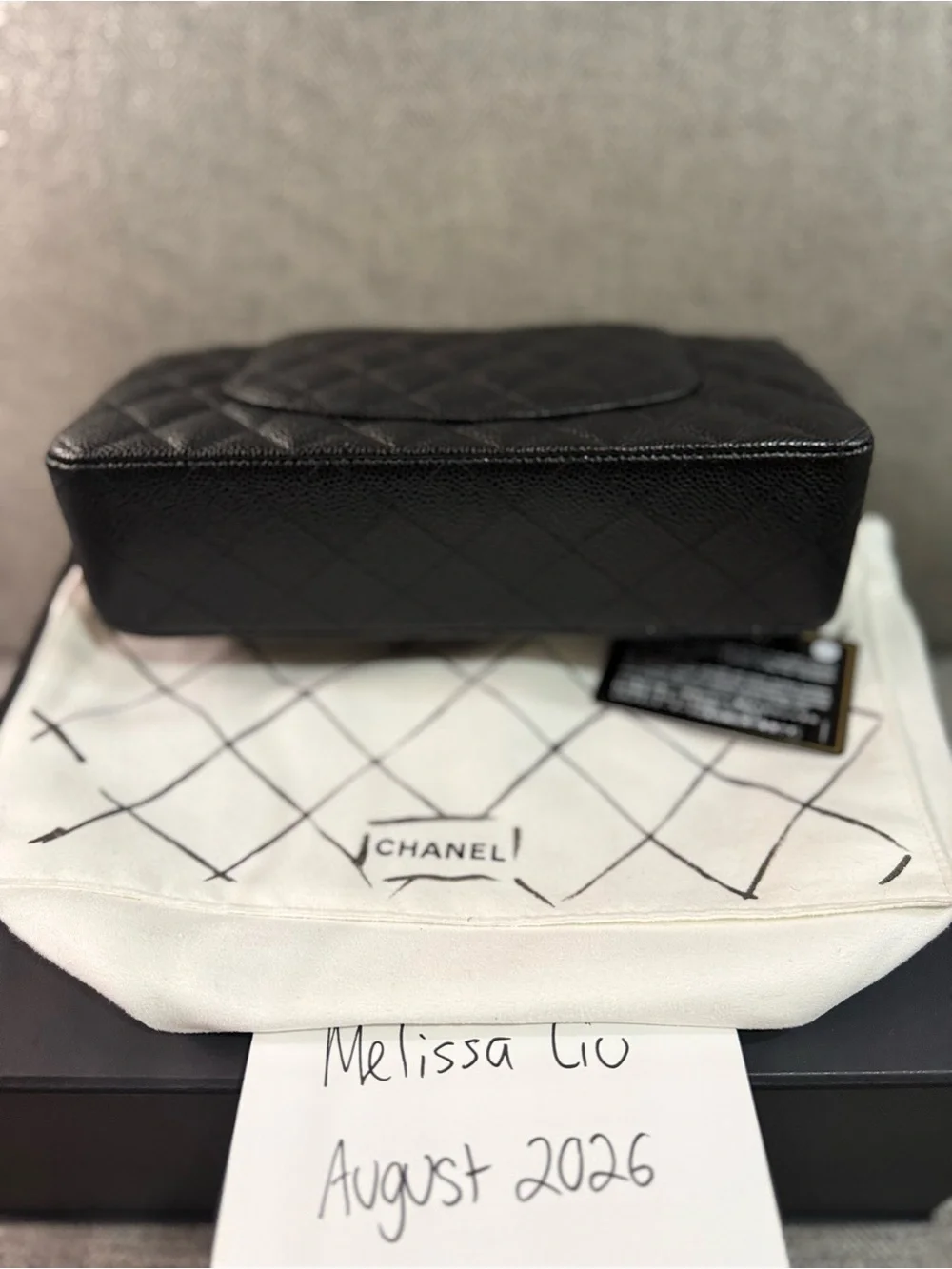 CHANEL Black Medium Double Flap with SHW